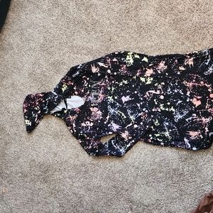 Bedazzled Stretchy Dress with Hood